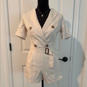Shein Elegant Cream Romper 
New without tag
NBW